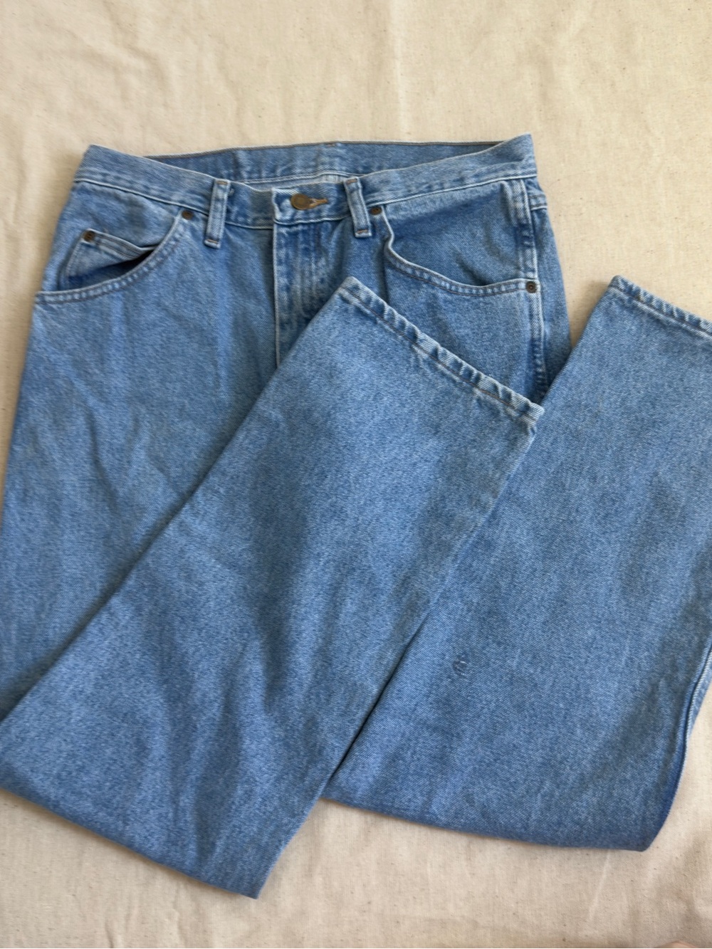 Wrangler Light Blue Straight-Leg Men's Jeans